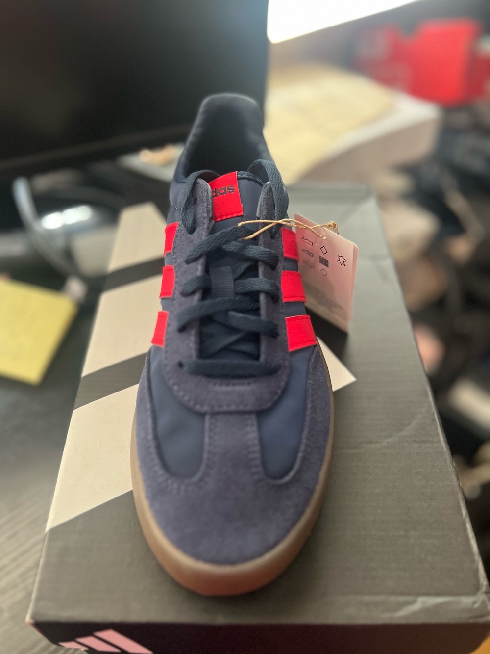Adidas Navy Blue & Red Shoe